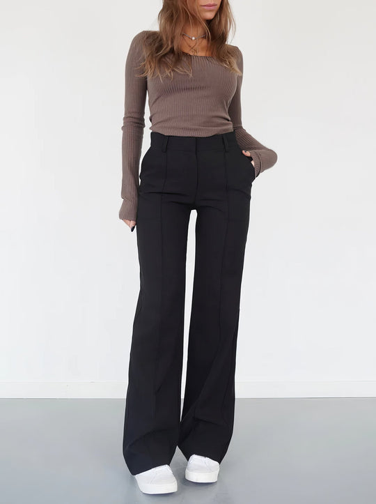 Orchid High Waist Pantalon Met Hoge Taille