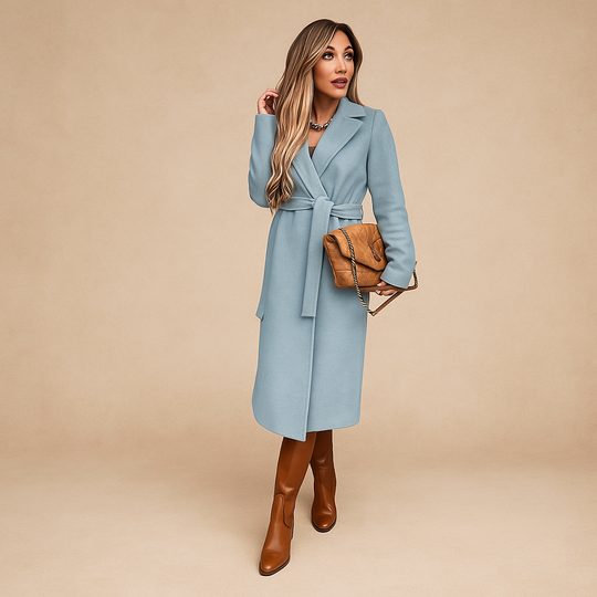 Judith Dames Lange Wollen Jas