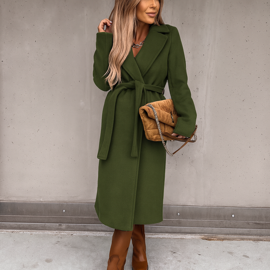 Judith Dames Lange Wollen Jas