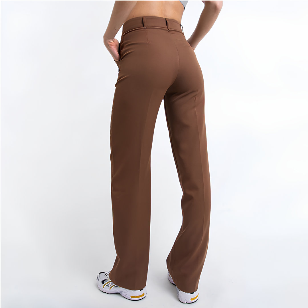 Orchid High Waist Pantalon Met Hoge Taille