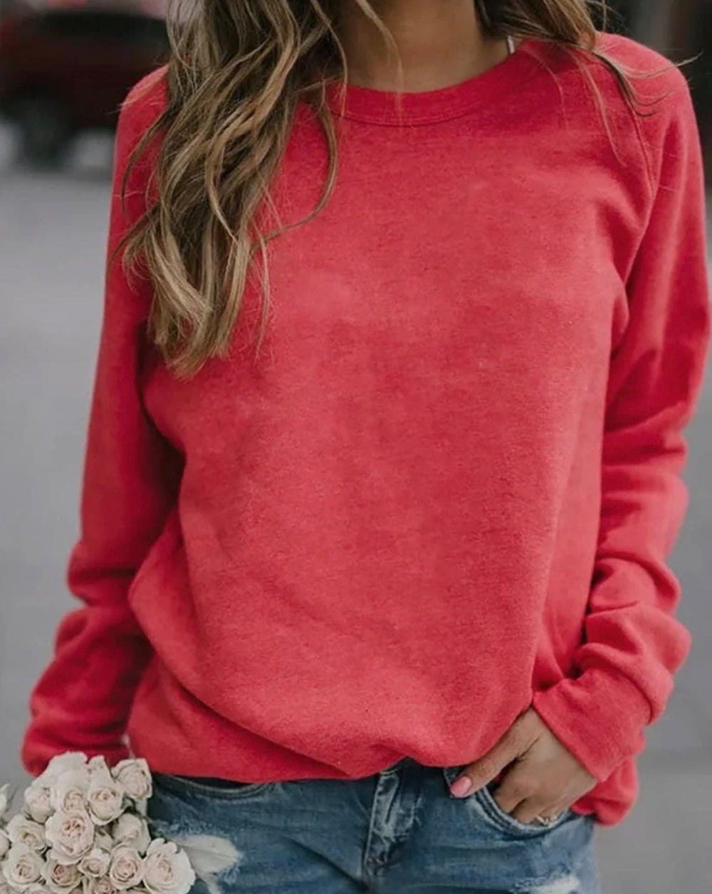 Vera Sweatshirt met Ronde Hals