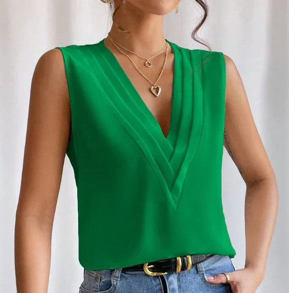 Fresia Mouwloze Blouse-Top