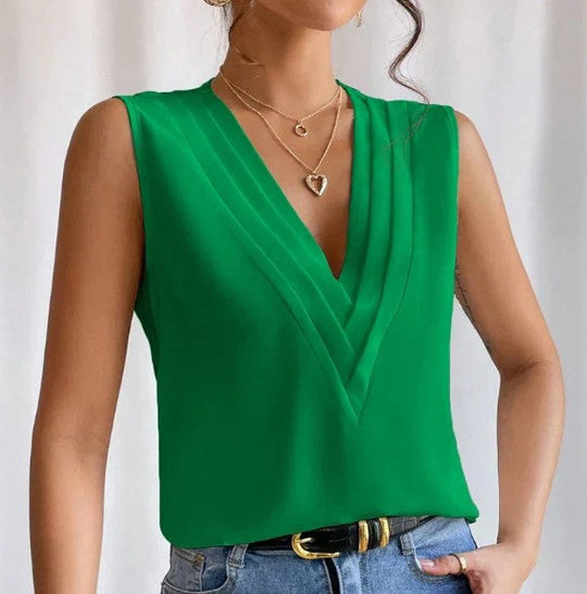 Fresia Mouwloze Blouse-Top