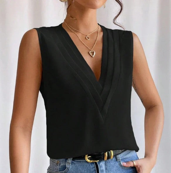 Fresia Mouwloze Blouse-Top