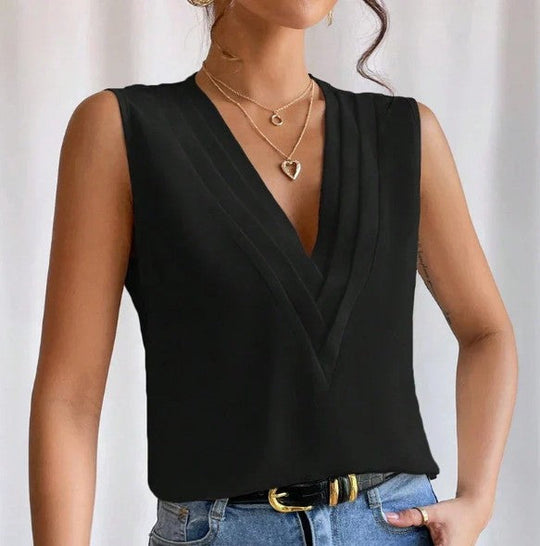 Fresia Mouwloze Blouse-Top