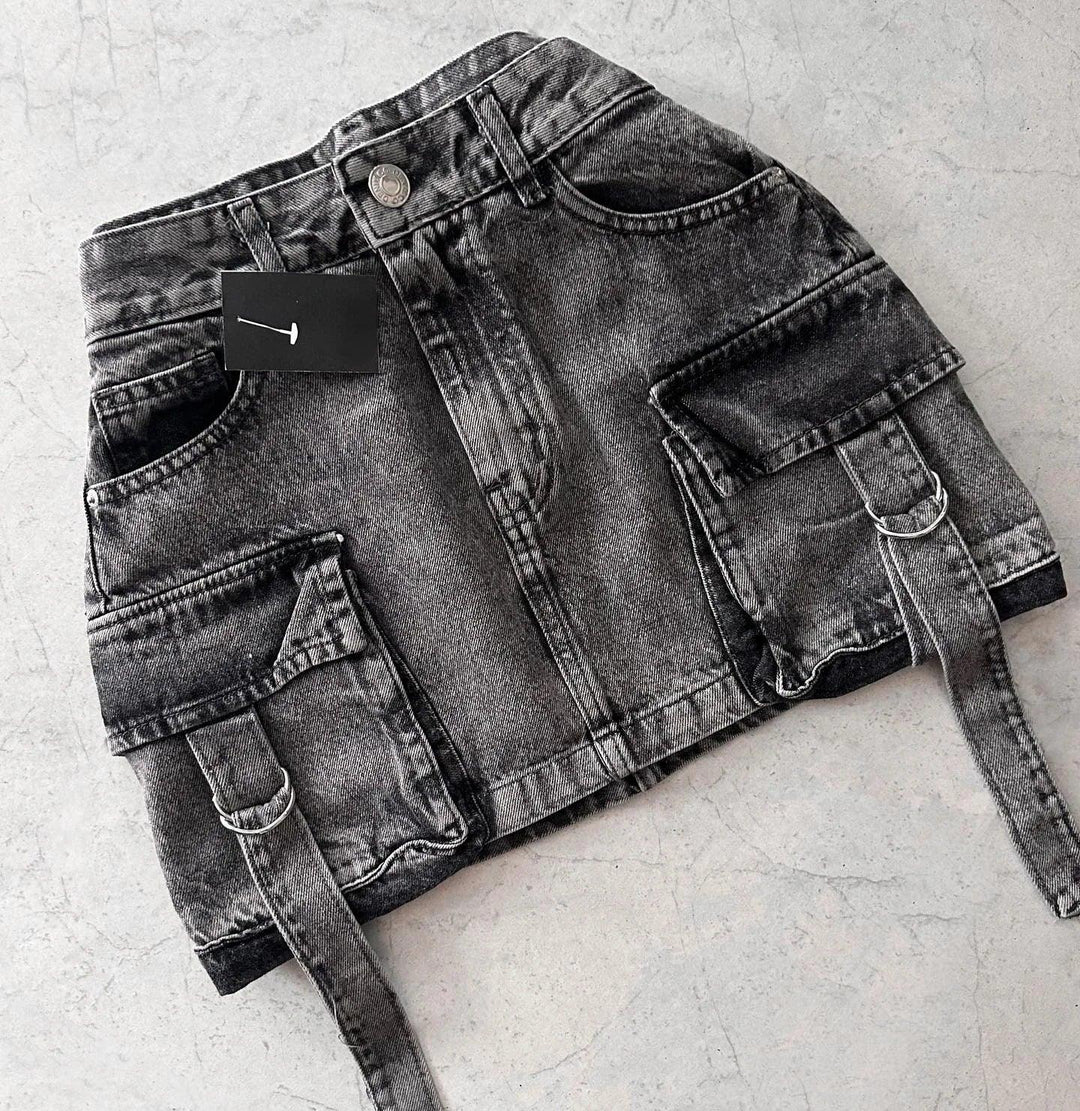 Lilache Minirok Denim A-lijn