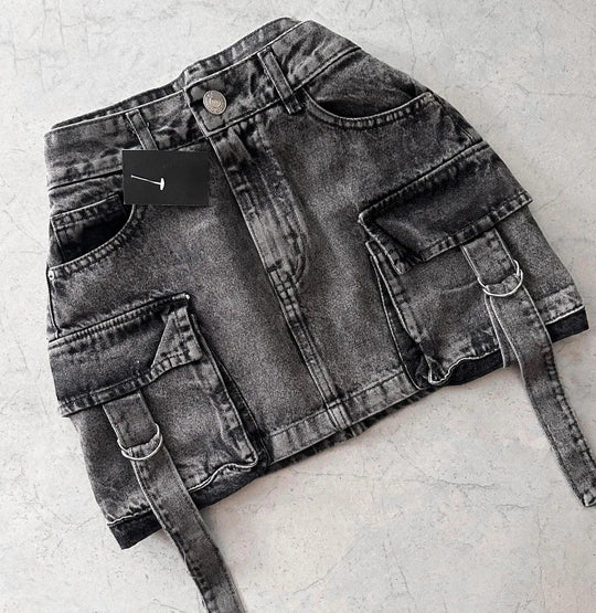 Lilache Minirok Denim A-lijn