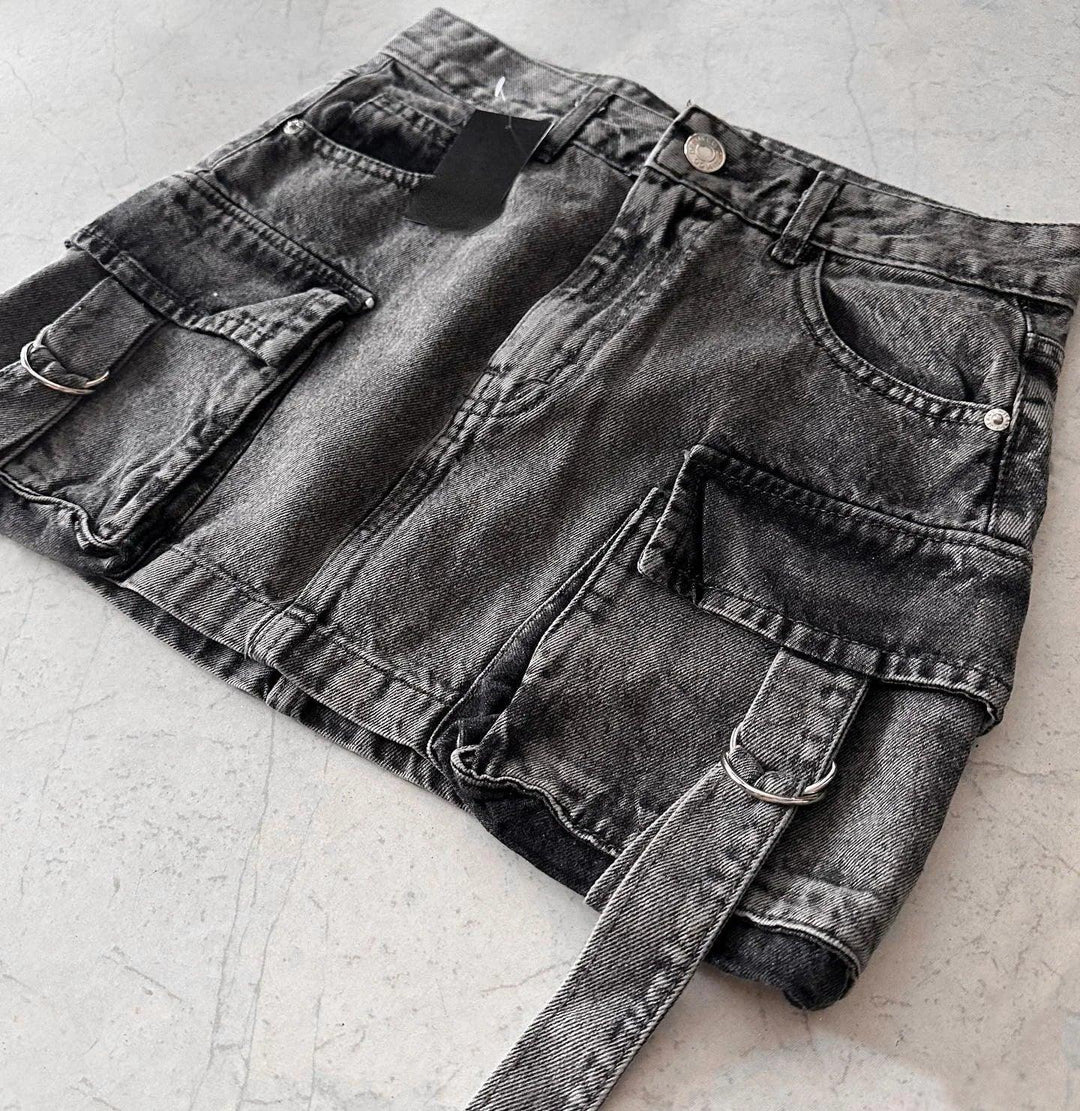 Lilache Minirok Denim A-lijn